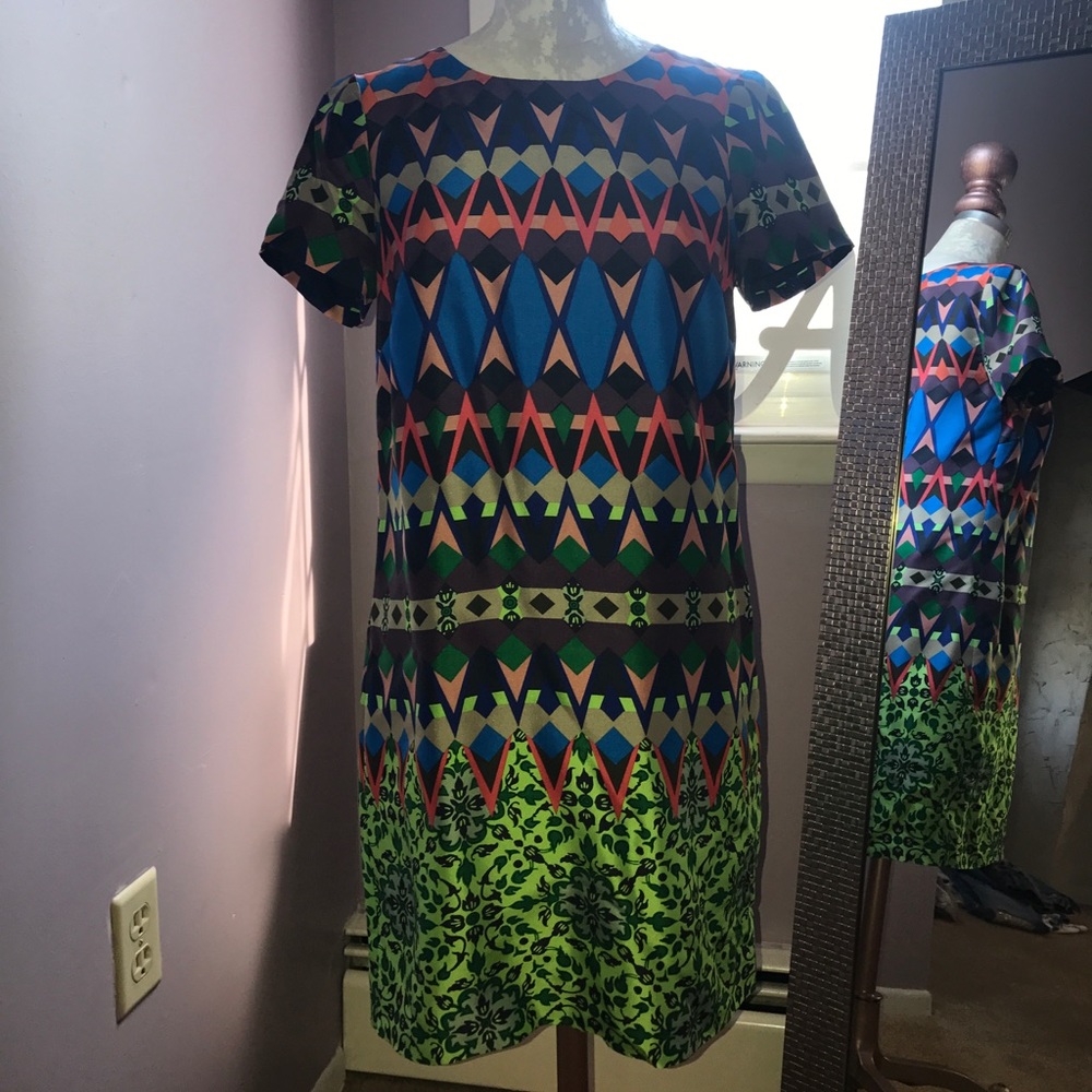 J. Crew Women's Patterned Silk Shirt Dress